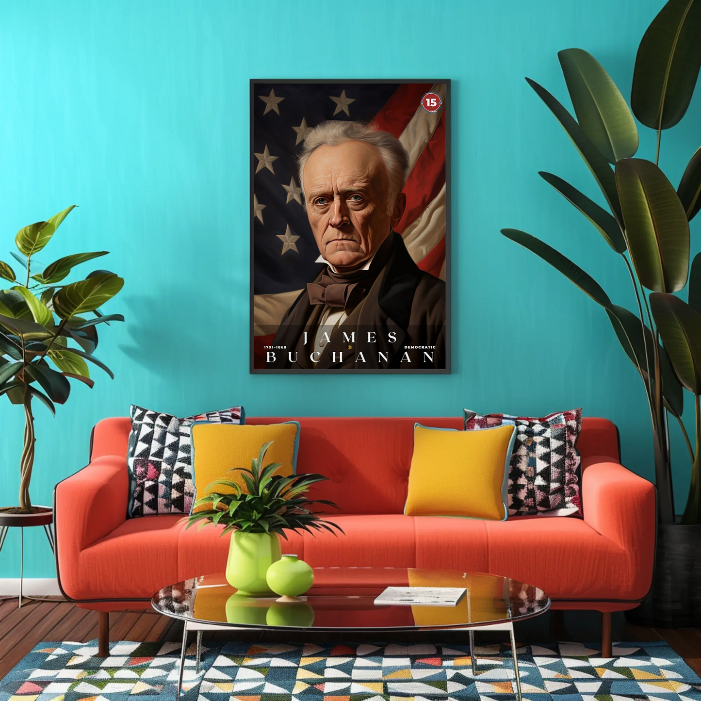 James Buchanan 15th President Of The United States Portrait