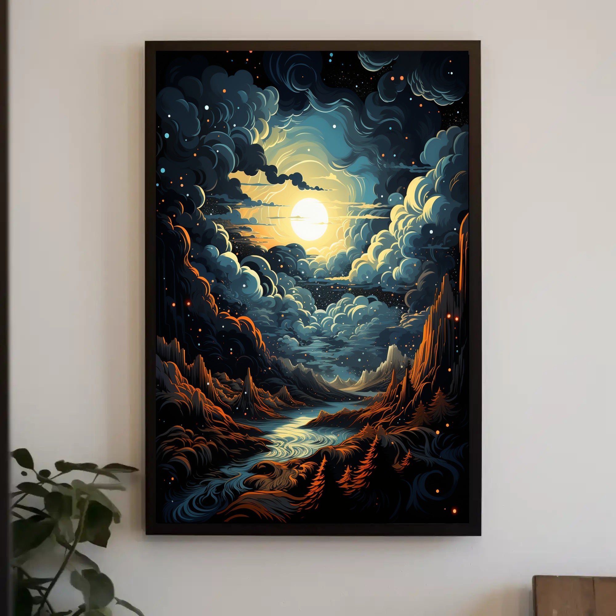 Celestial Landscape Poster