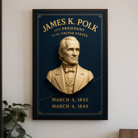 James K. Polk Vintage Historical Presidential Poster PosterGoat