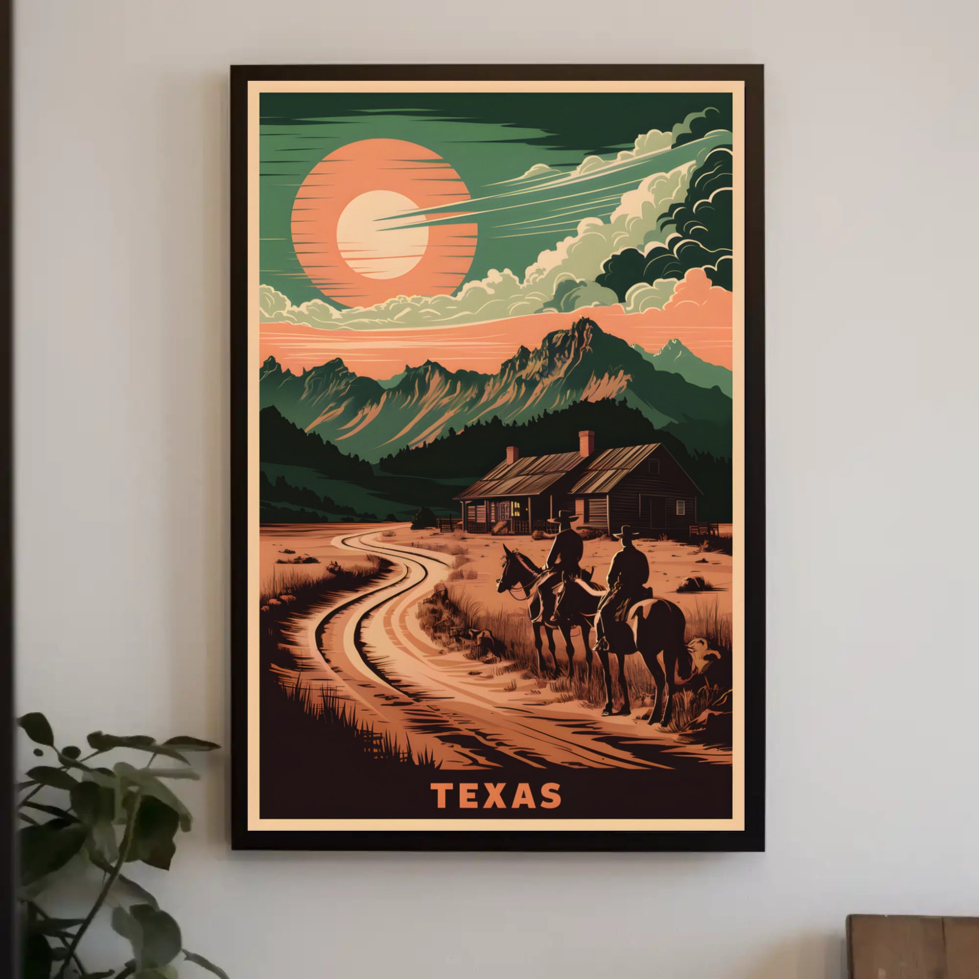 Texas Frontier Landscape Poster