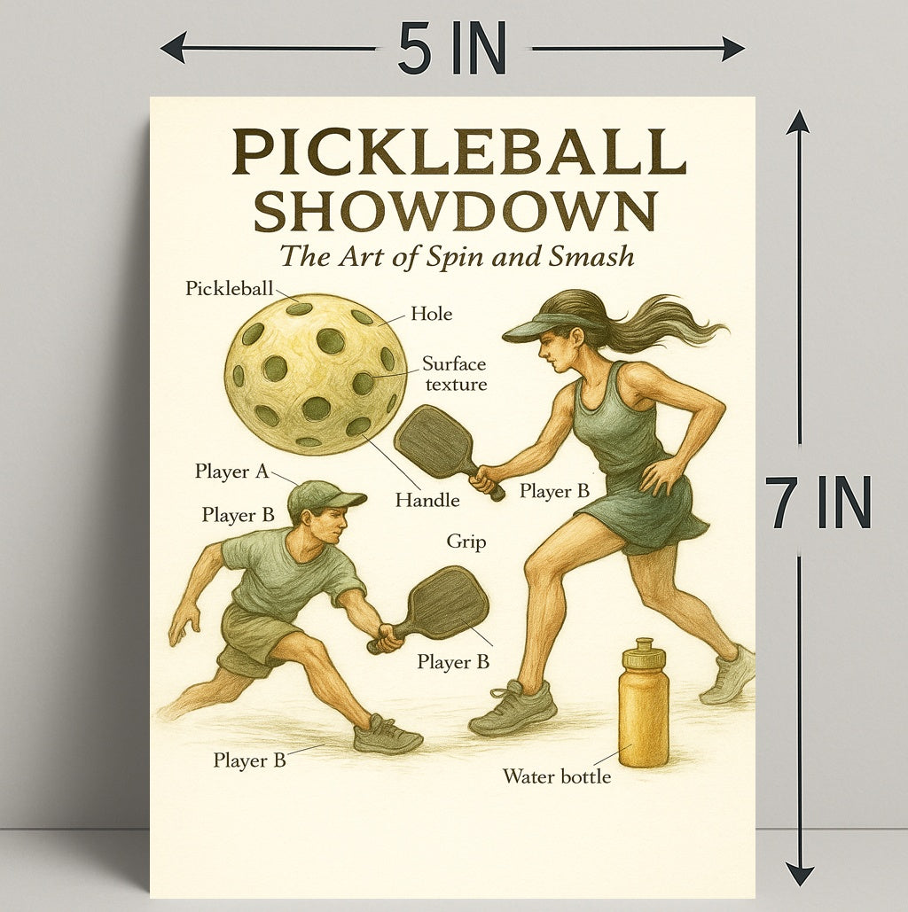 Pickleball Showdown Poster PosterGoat