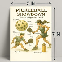 Pickleball Showdown Poster PosterGoat