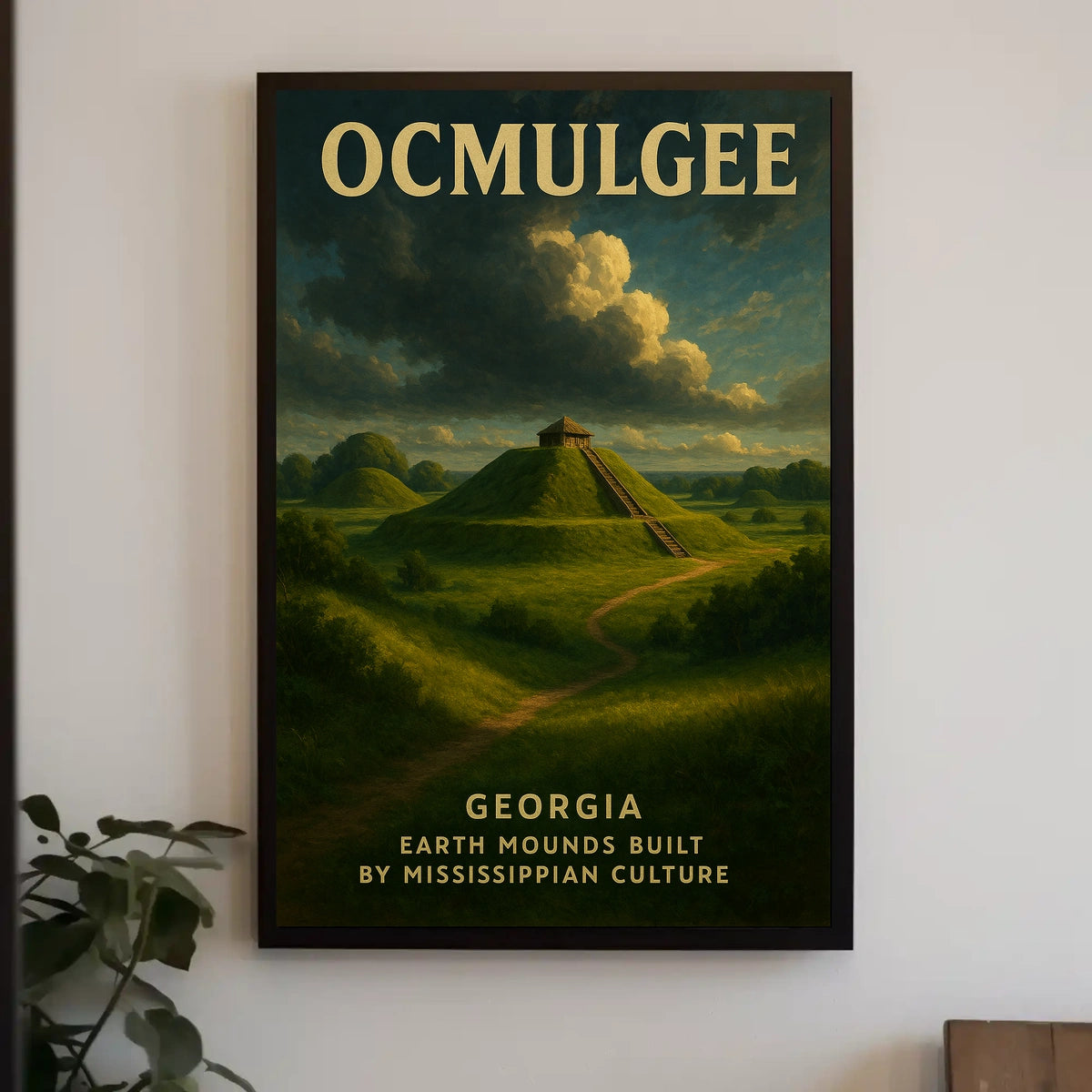 Ocmulgee Earth Mounds Poster