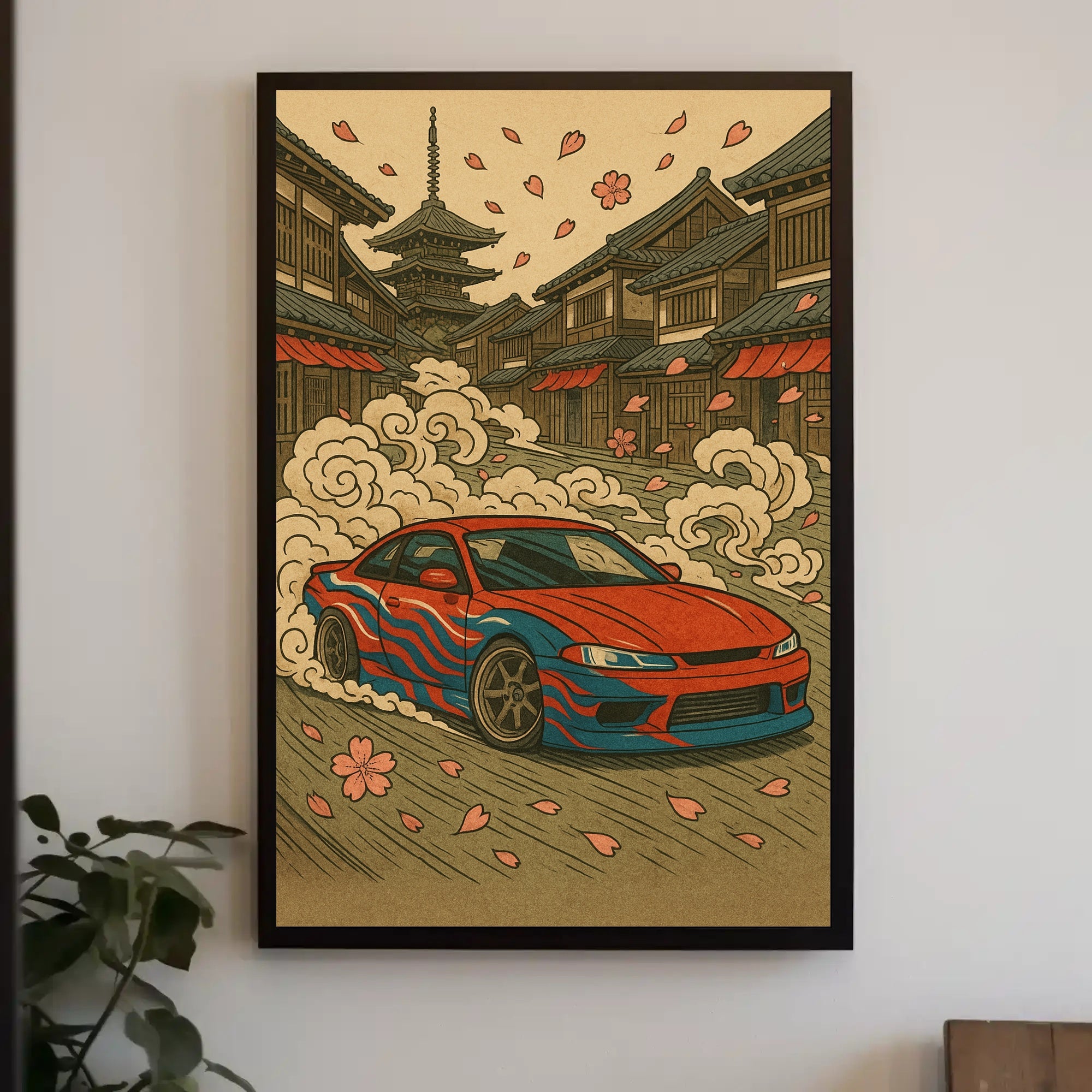 Japanese Street Racing Adventure Poster - Cultural or Heritage Poster