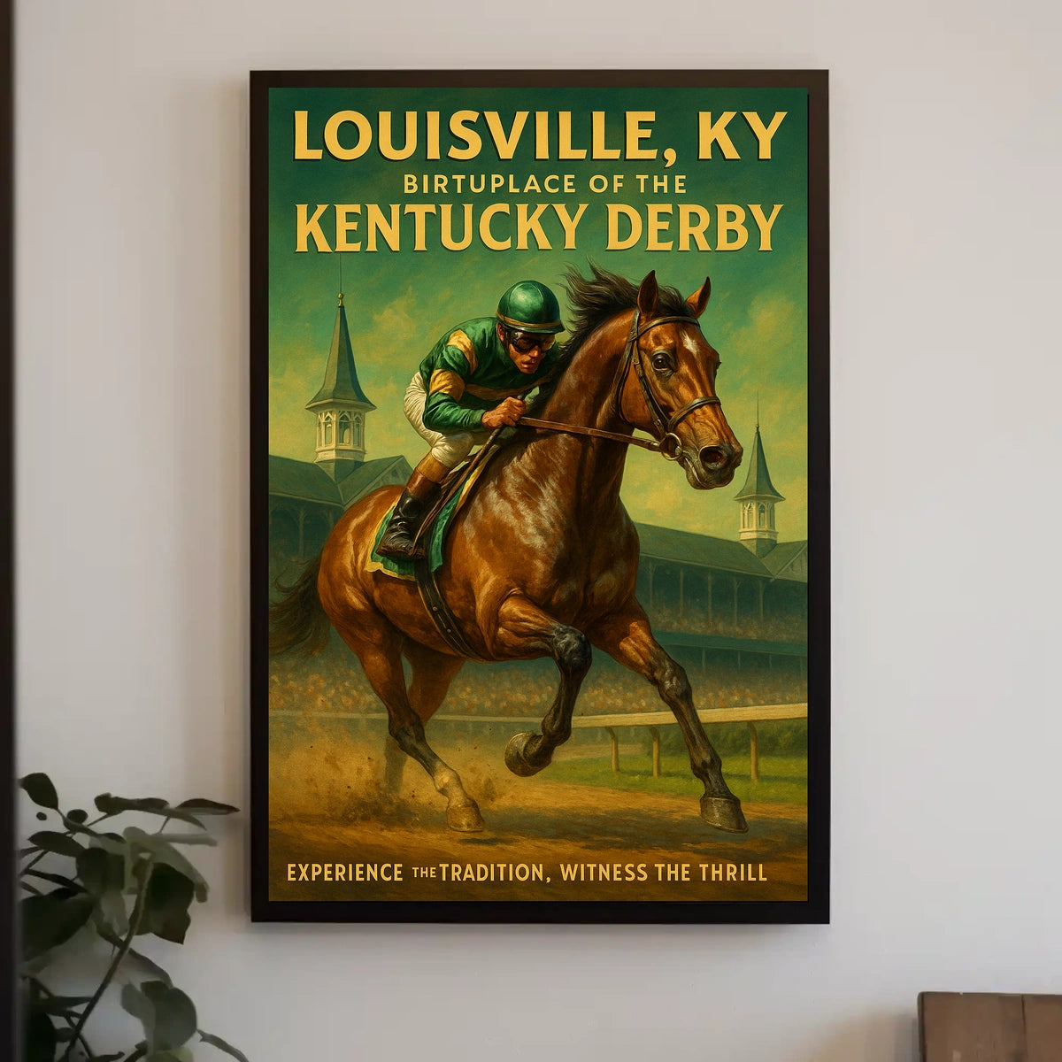 Louisville, KY Birthplace of the Kentucky Derby Poster
