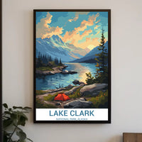 Lake Clark Scenic View: A National Park Poster