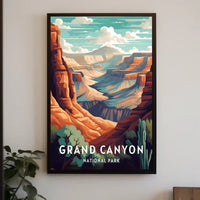 Grand Canyon Adventure Awaits National Park Poster
