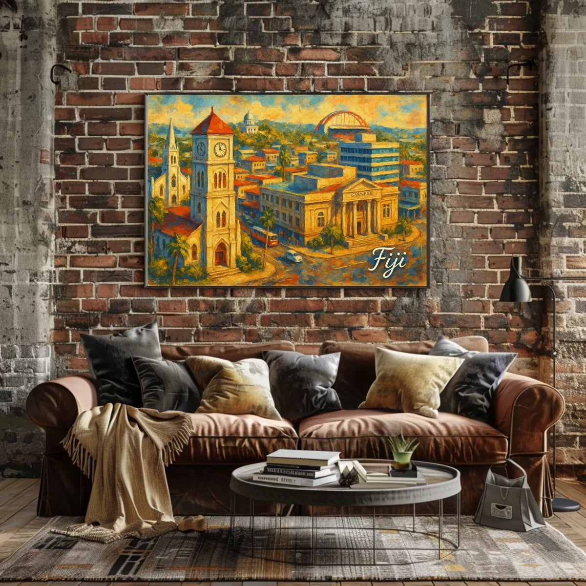 Scenic Fiji Cityscape Poster