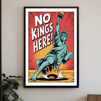 Lady Liberty Crushes Crown Political or Propaganda Poster