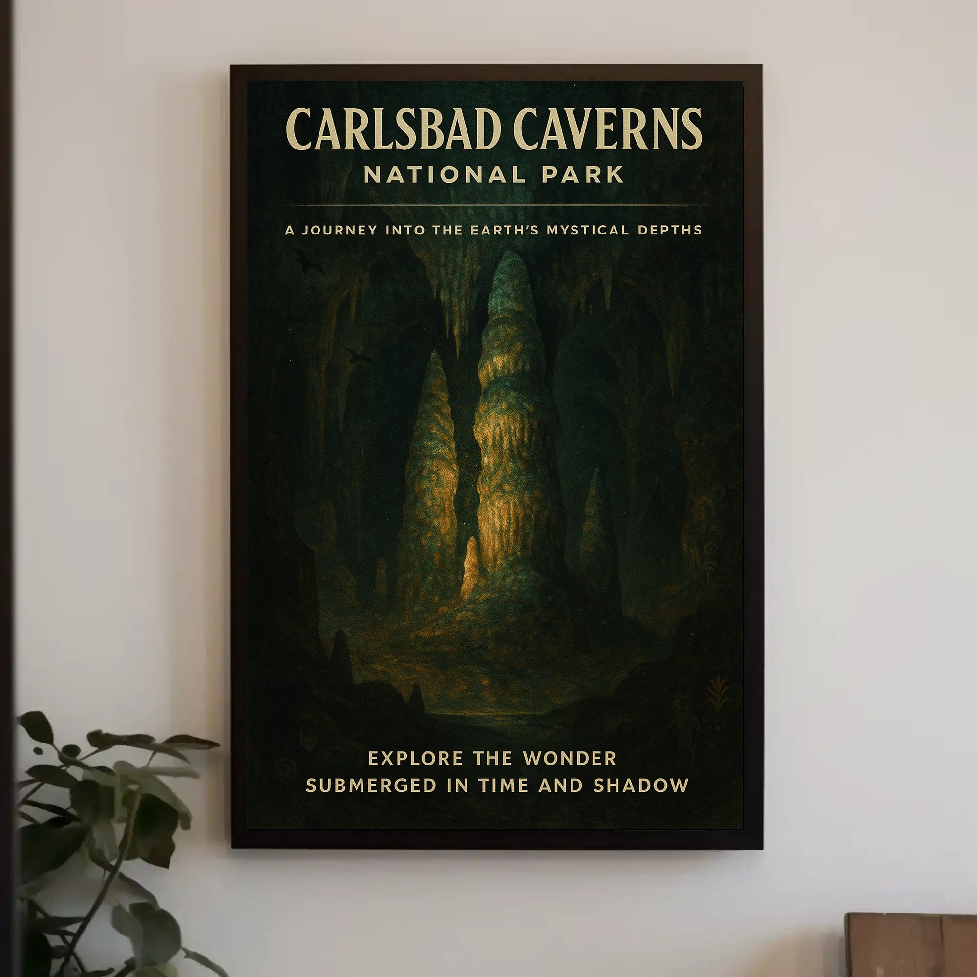 Carlsbad Caverns Mystical Adventure National Park Poster