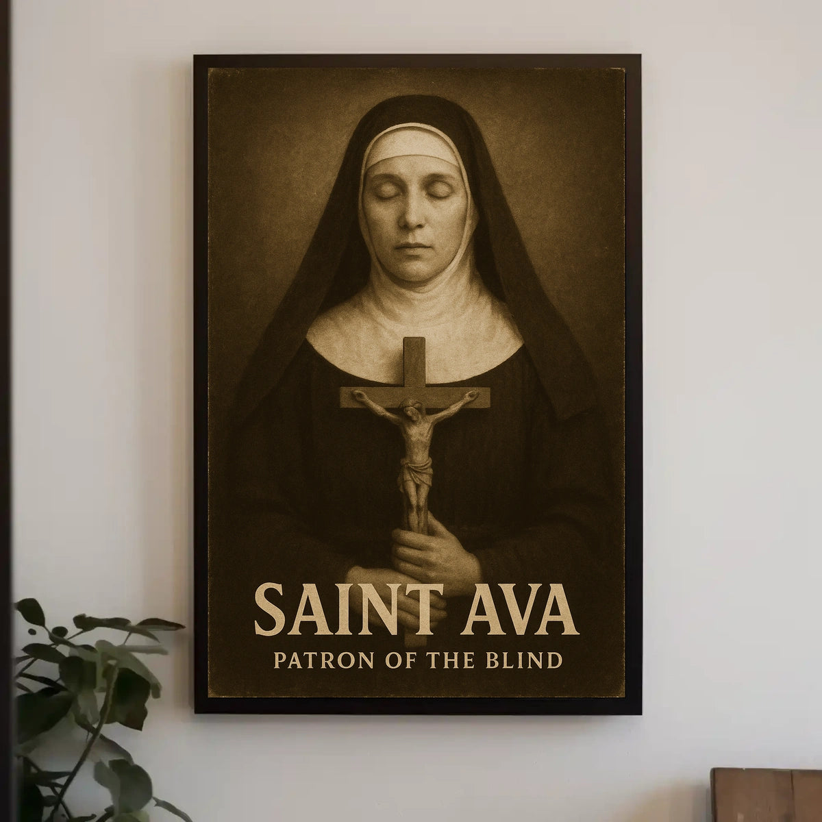 Saint Ava Patron Of The Blind Poster