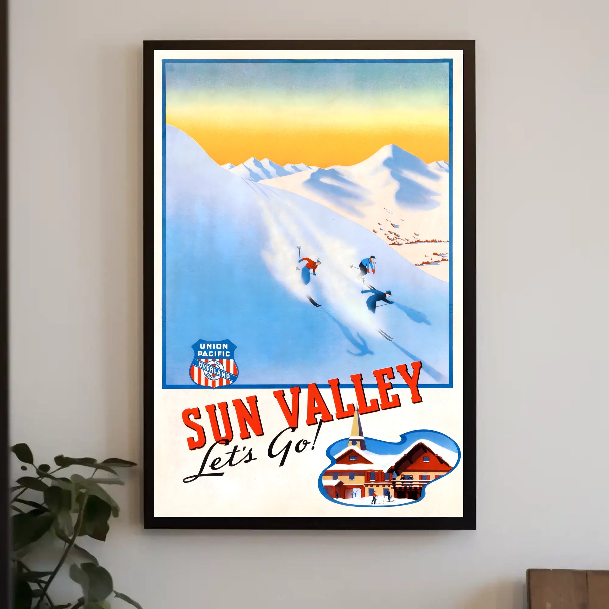 Sun Valley Ski Adventure Poster PosterGoat