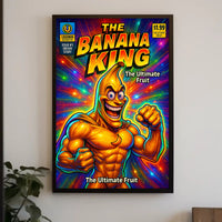 The Banana King Superhero Pop Culture Poster