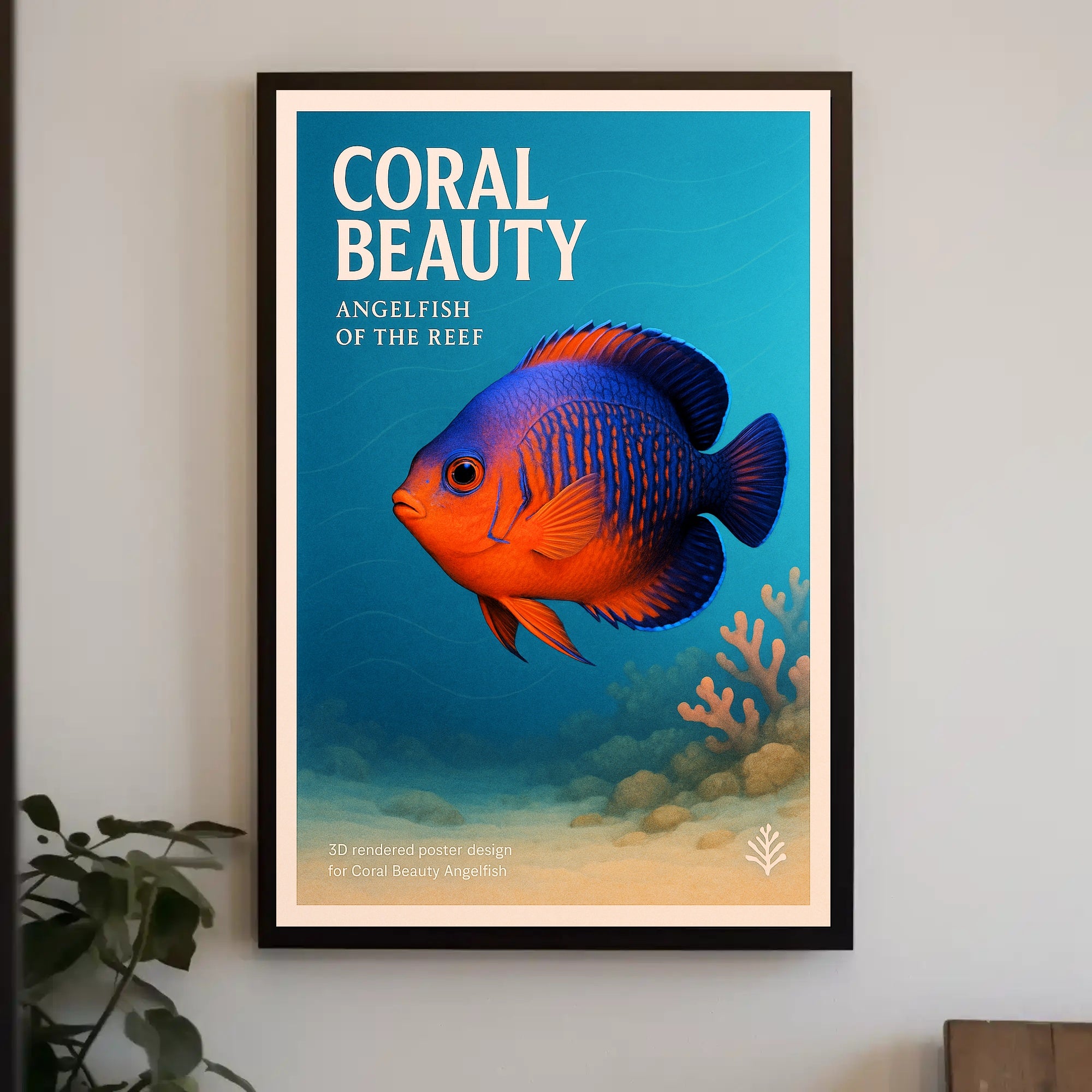 Coral Beauty Angelfish Poster PosterGoat