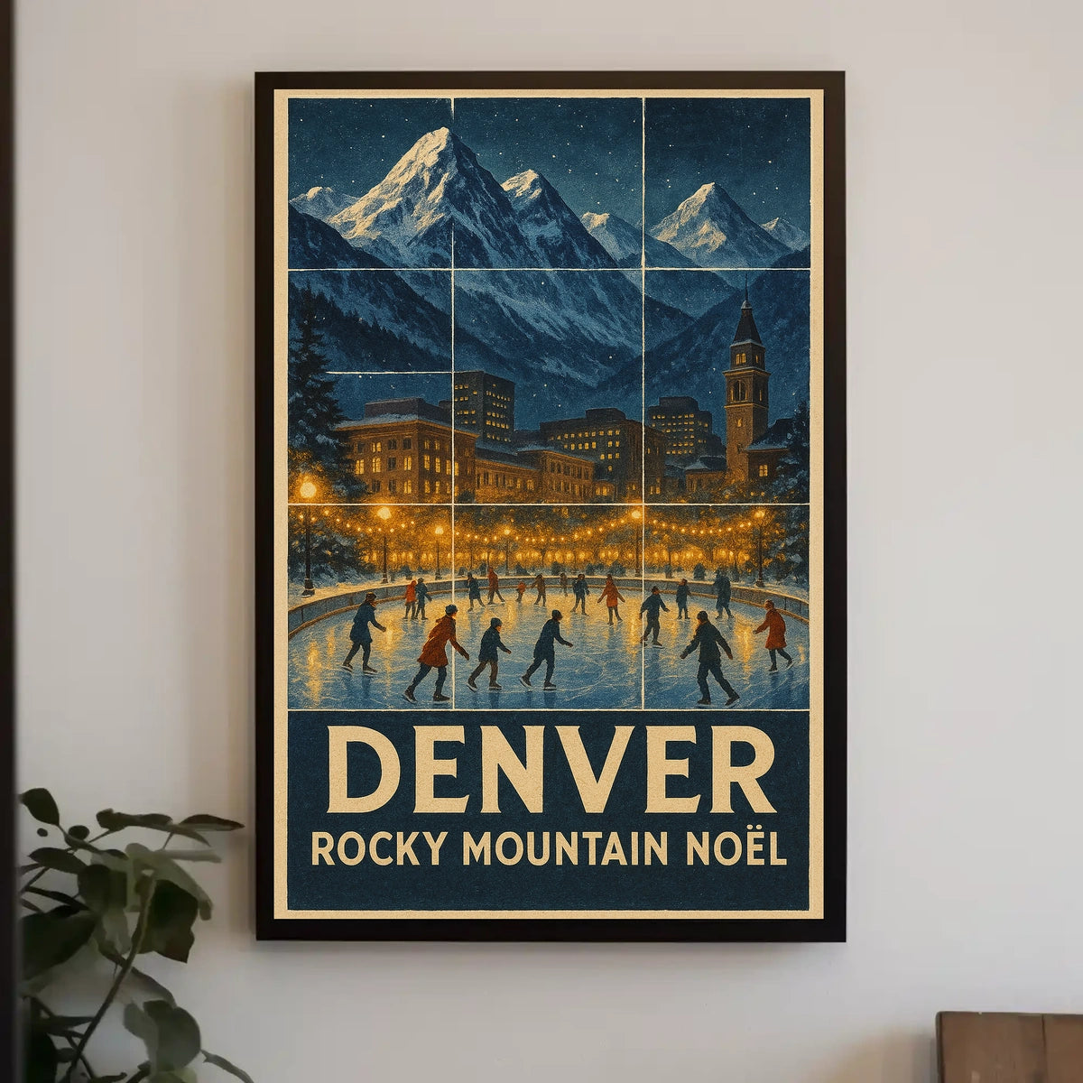 Denver Rocky Mountain Noël Poster