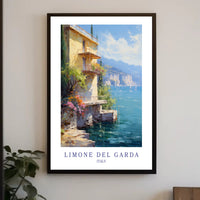 Limone del Garda Italian Escape Travel Poster PosterGoat
