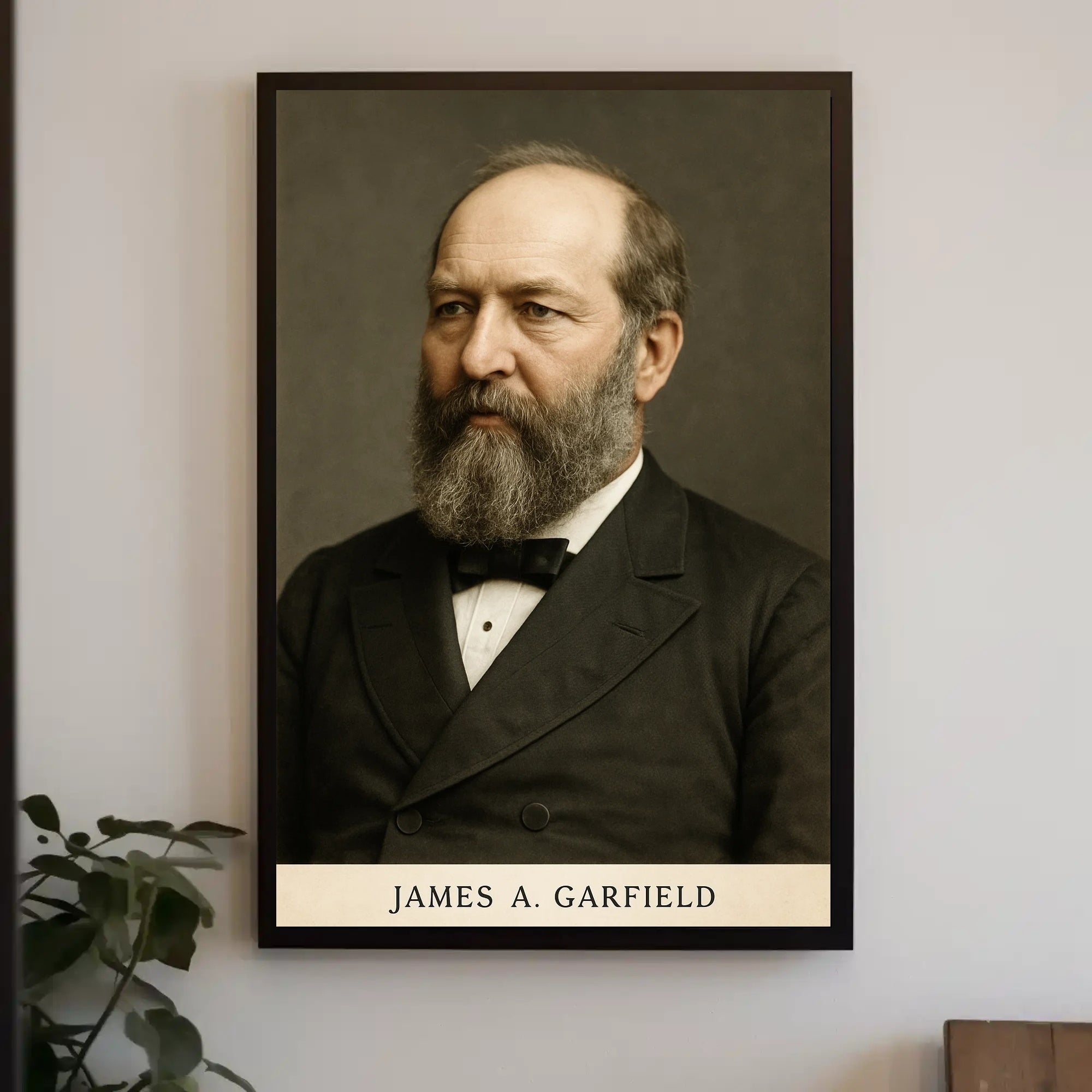 James A. Garfield Presidential Historical Poster