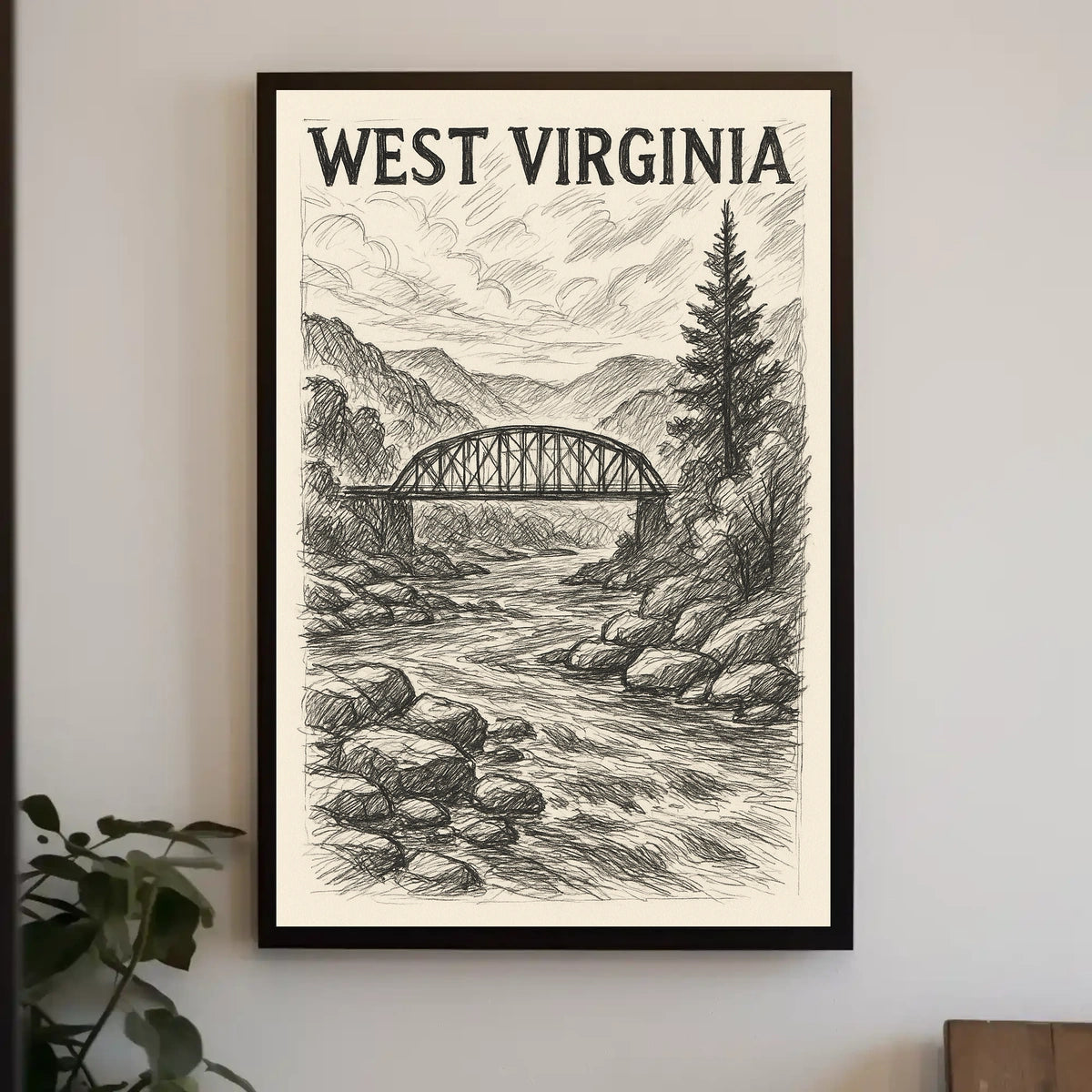 West Virginia Landscape Poster
