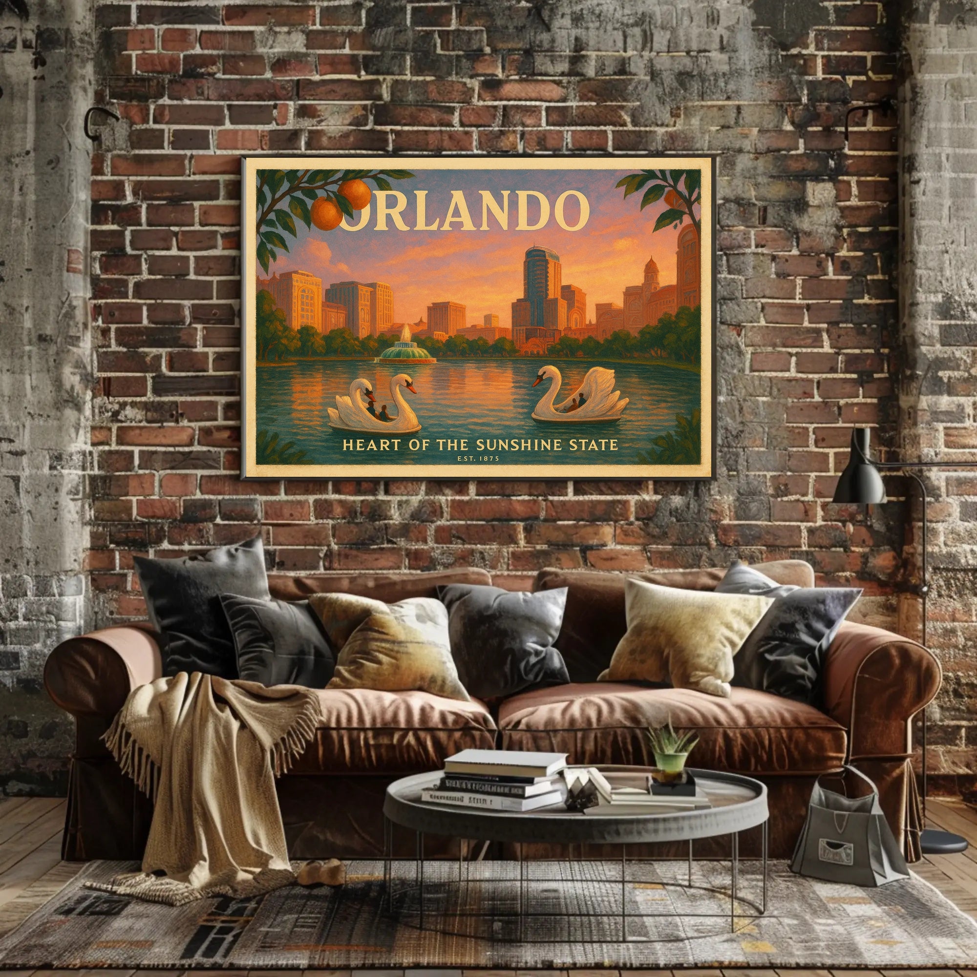 Orlando Travel Poster Heart of the Sunshine State