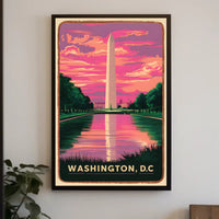 Washington Monument at Sunset Poster