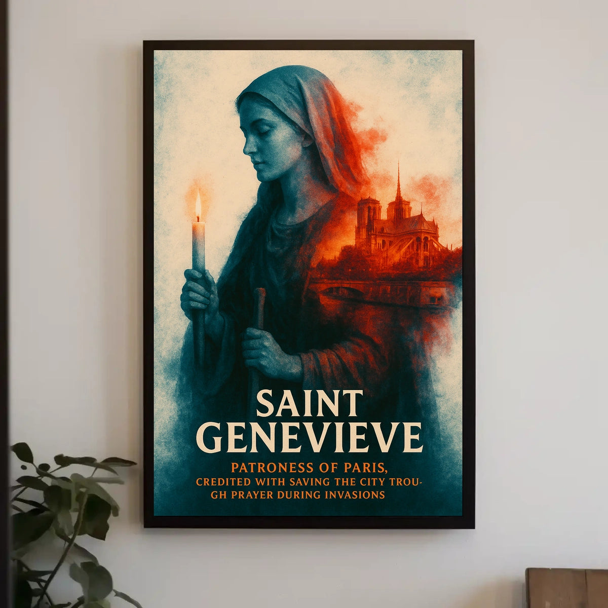 Saint Genevieve Patroness Of Paris Poster