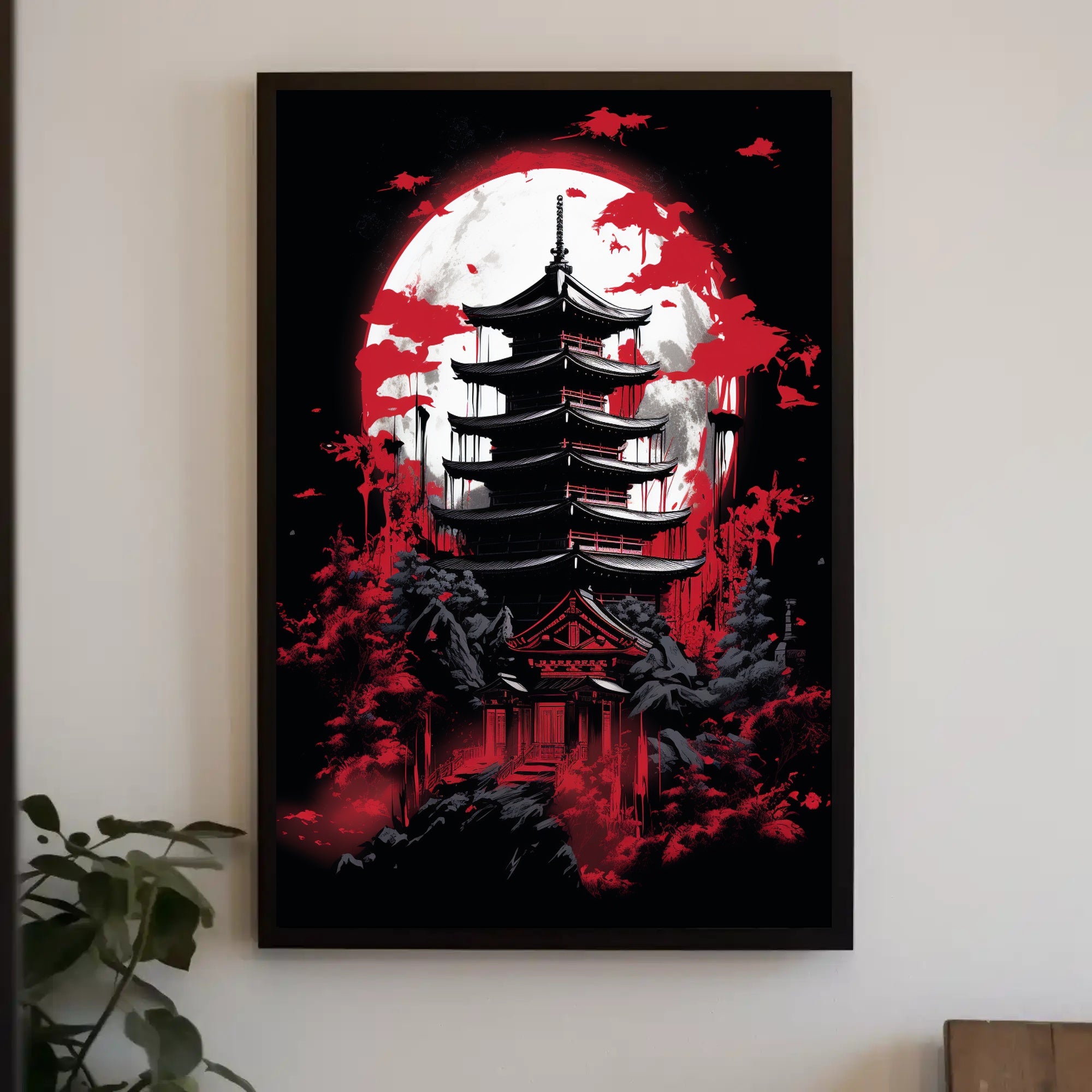 Moonlit Pagoda Poster