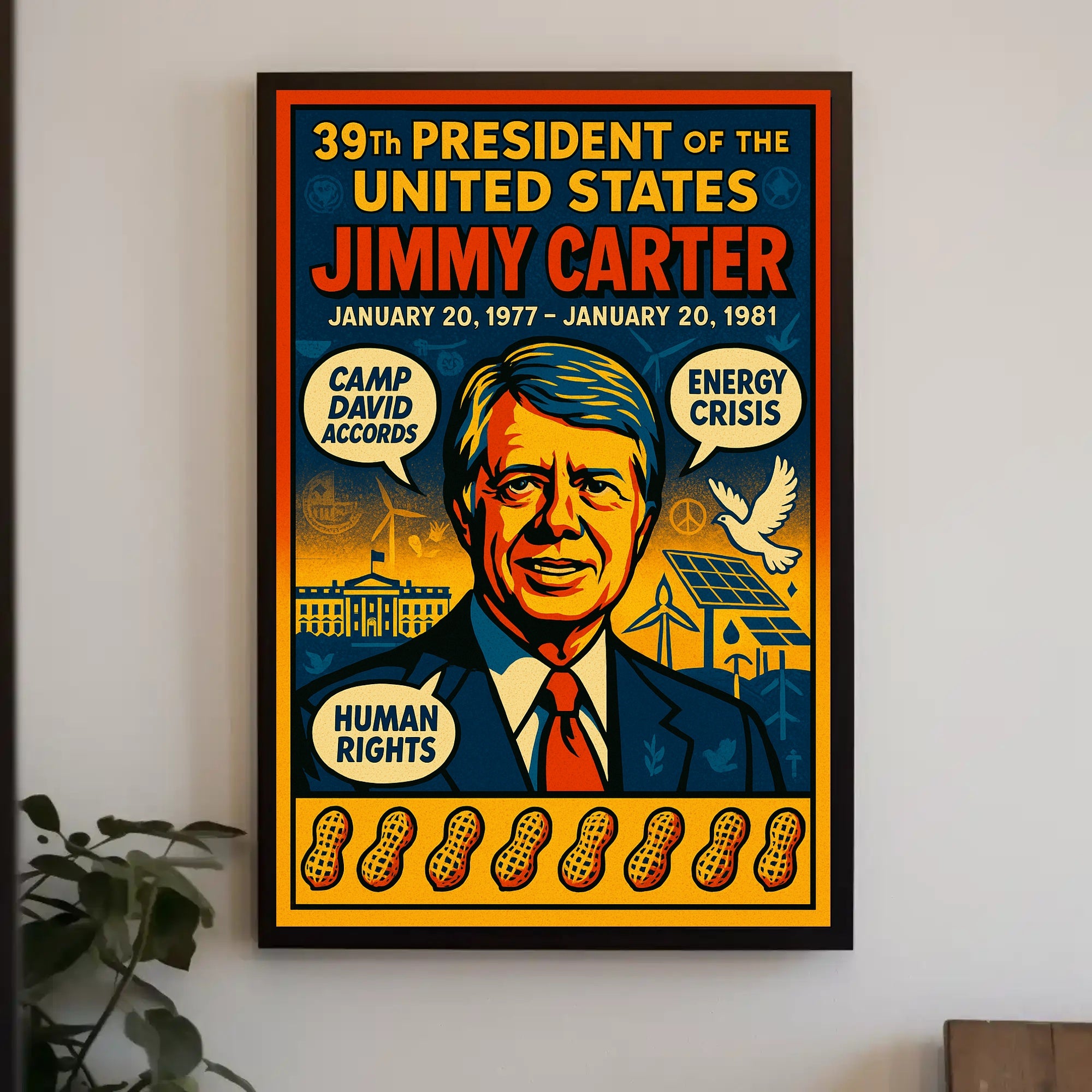 Jimmy Carter United States Leader Photo Tribute Poster