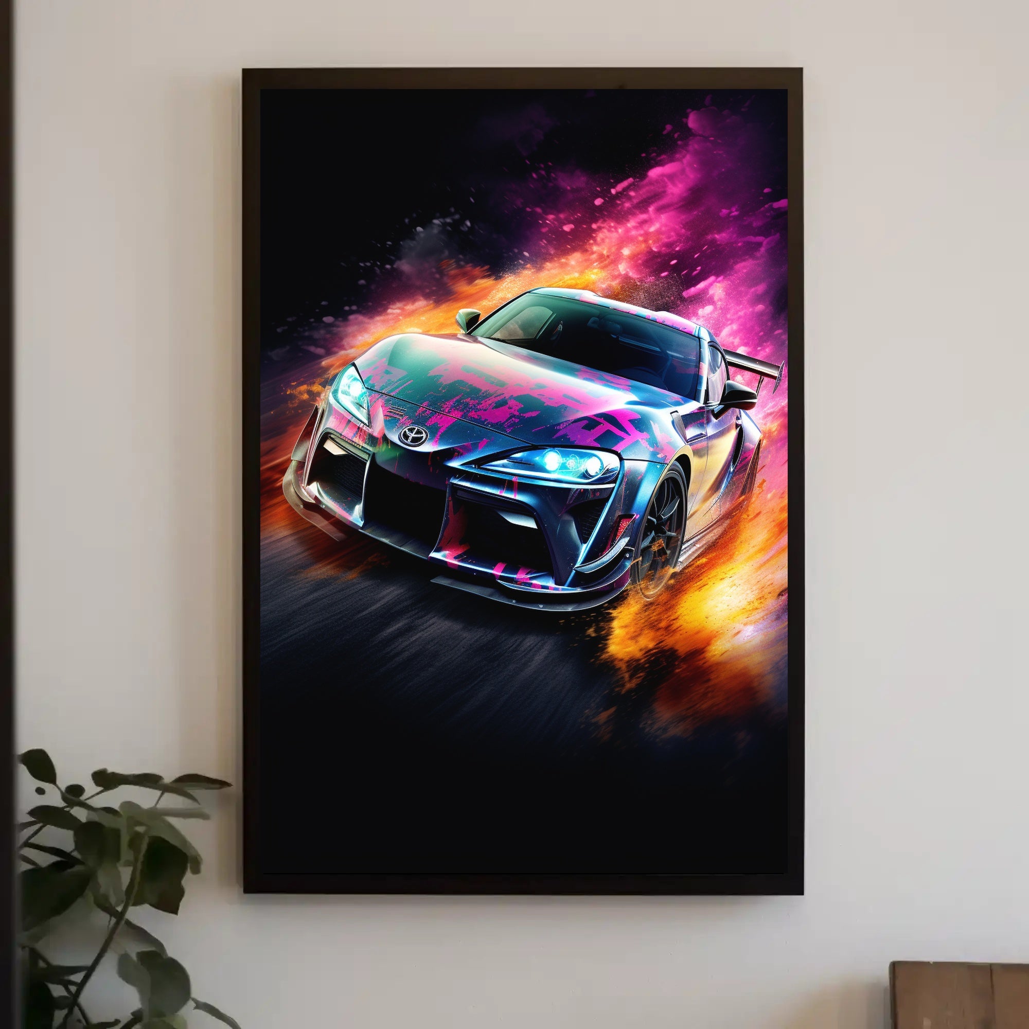 Sleek Modern Sports Car Poster for Thrill Seekers