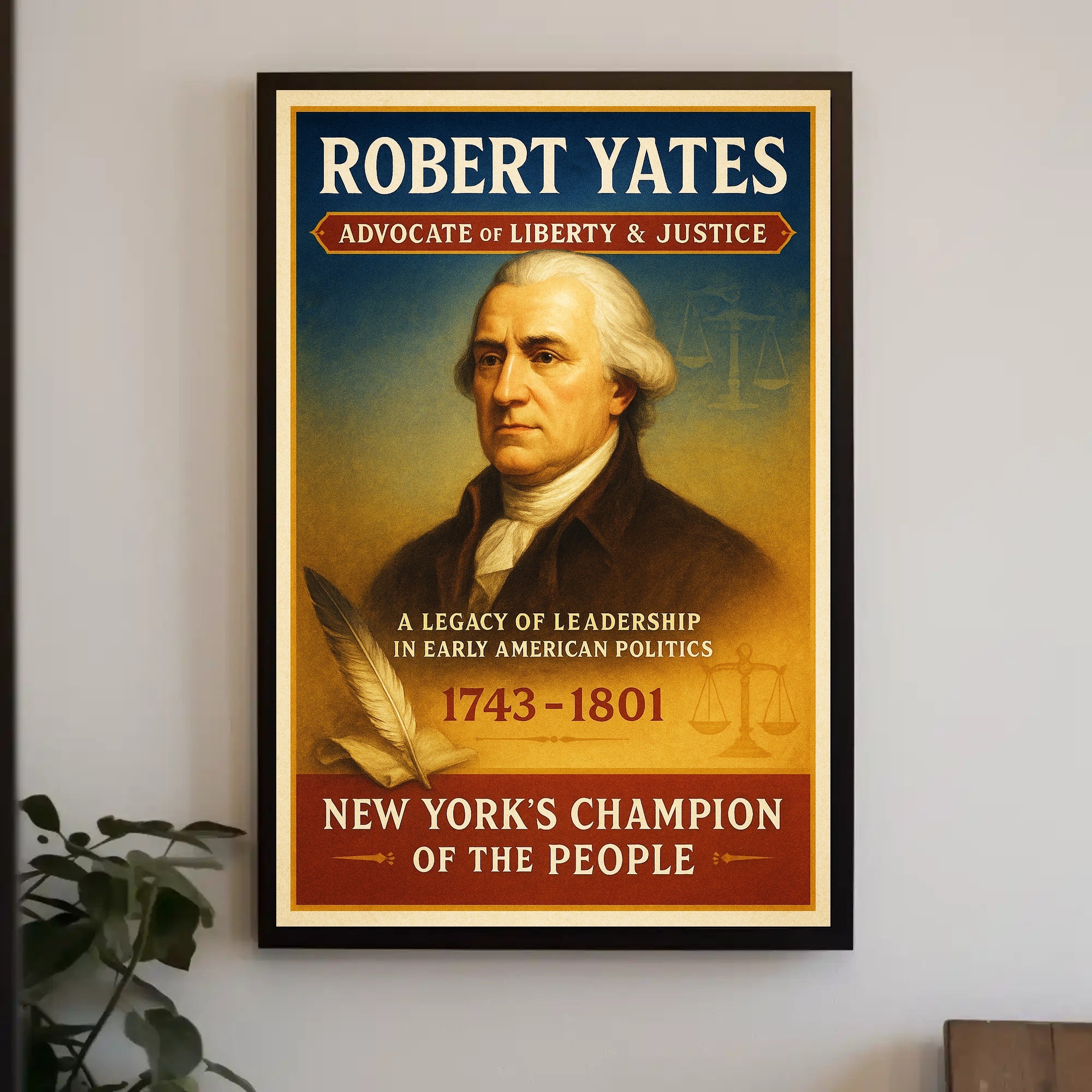 Robert Yates Advocate of Liberty & Justice Poster