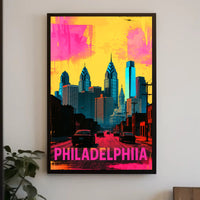 Philadelphia in Vibrant Colors Poster PosterGoat
