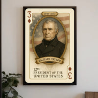 Zachary Taylor 12th President Portrait Print Poster