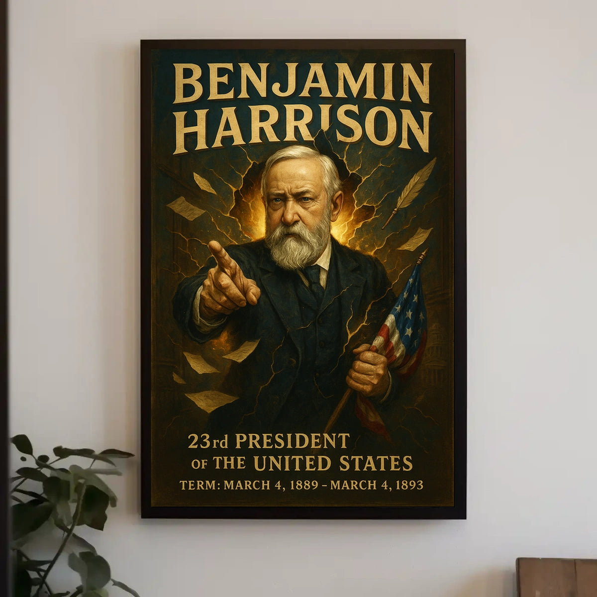 Benjamin Harrison 23rd President Poster