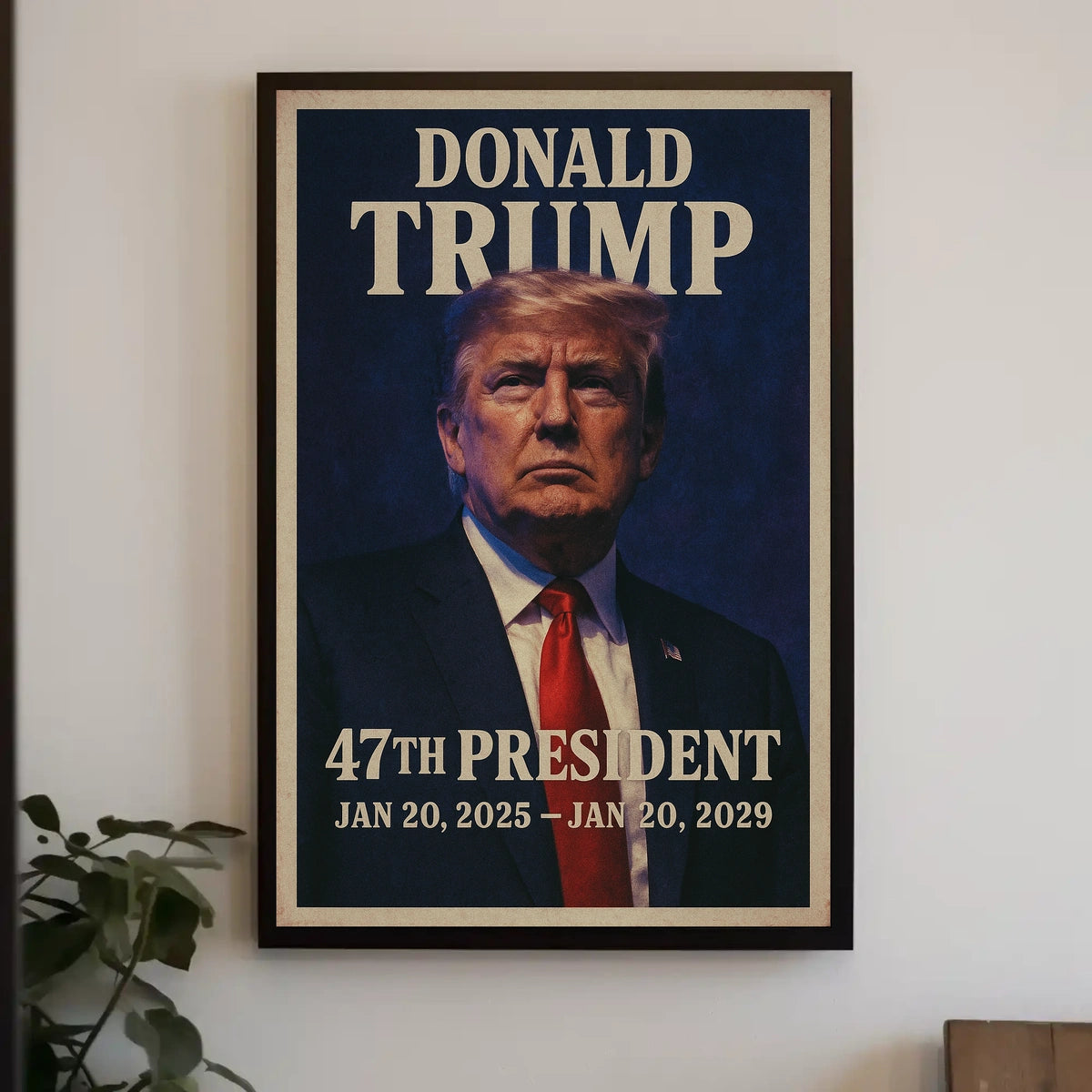 Trump Determined Visionary Futurism Digital Patriot Poster