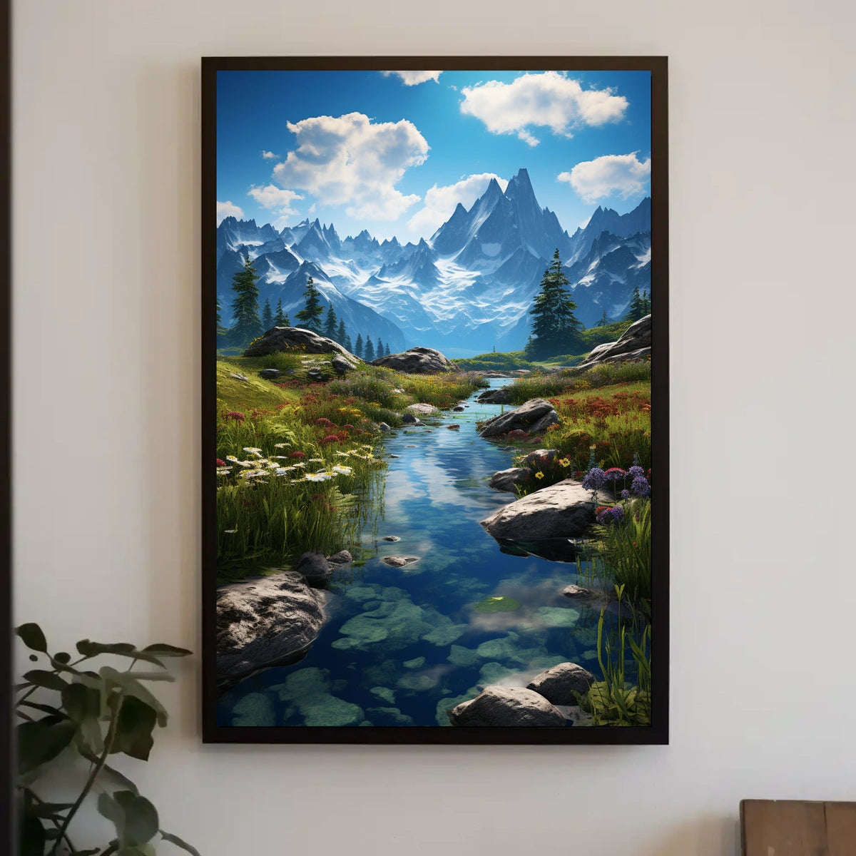 Majestic Mountain Landscape Poster