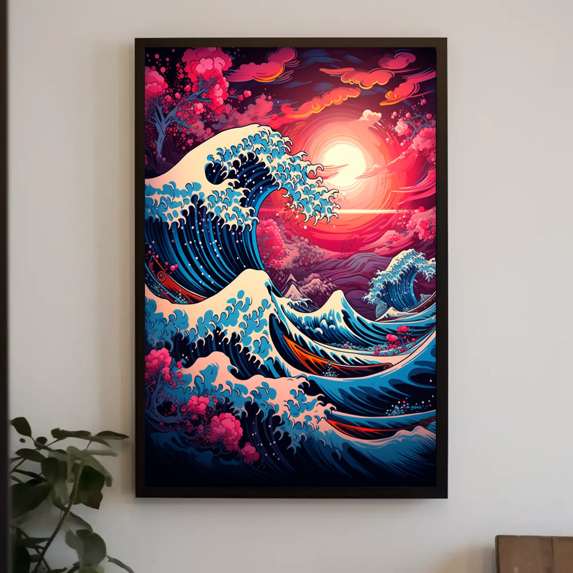 The Great Wave Artistic Interpretation Poster PosterGoat