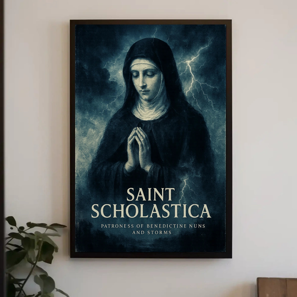 Saint Scholastica Patroness Of Poster