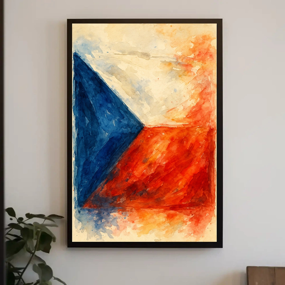 Abstract National Colors Abstract Poster