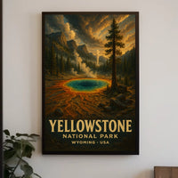 Yellowstone National Park Vintage Collector Poster