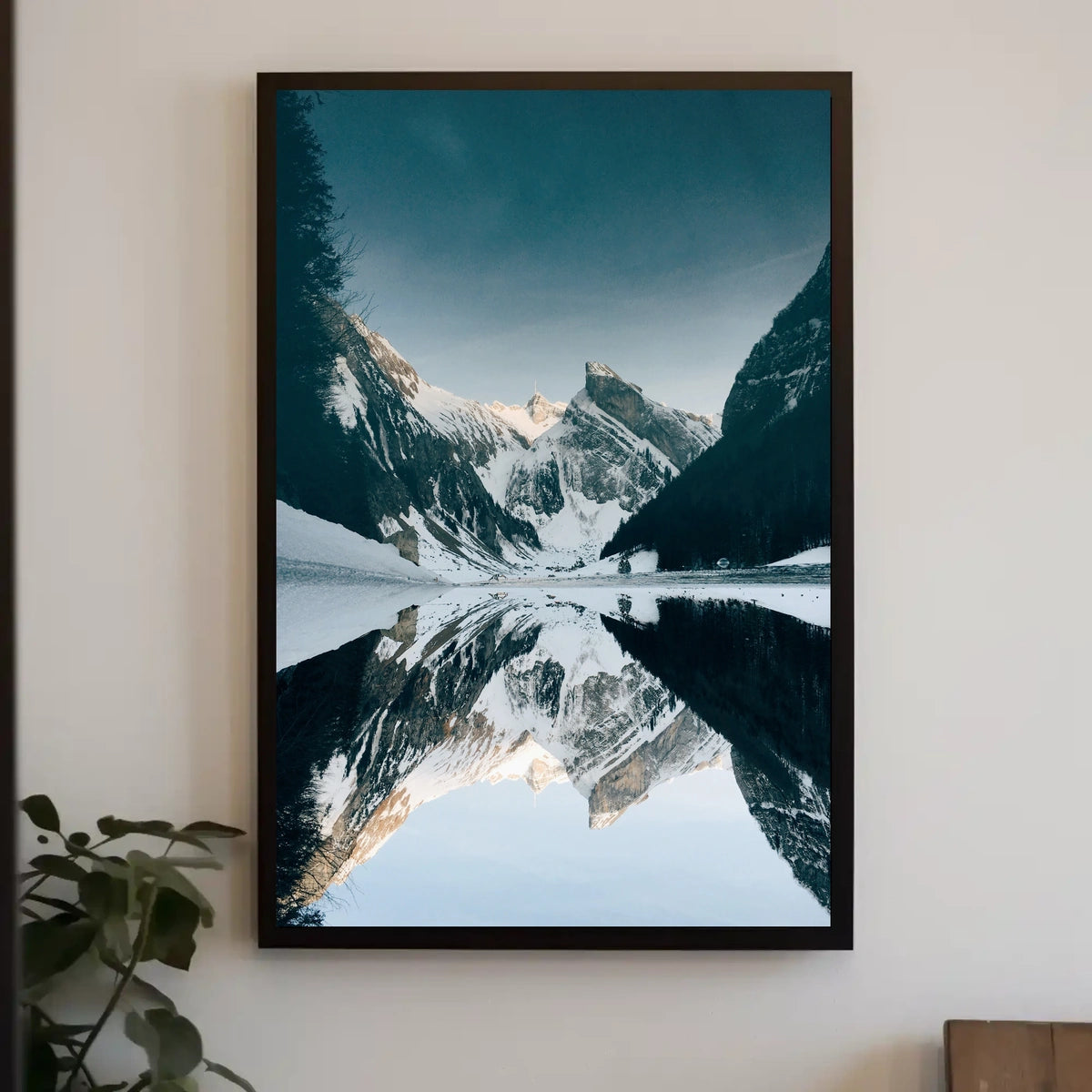 Breathtaking Winter Mountainscape: National Park Poster