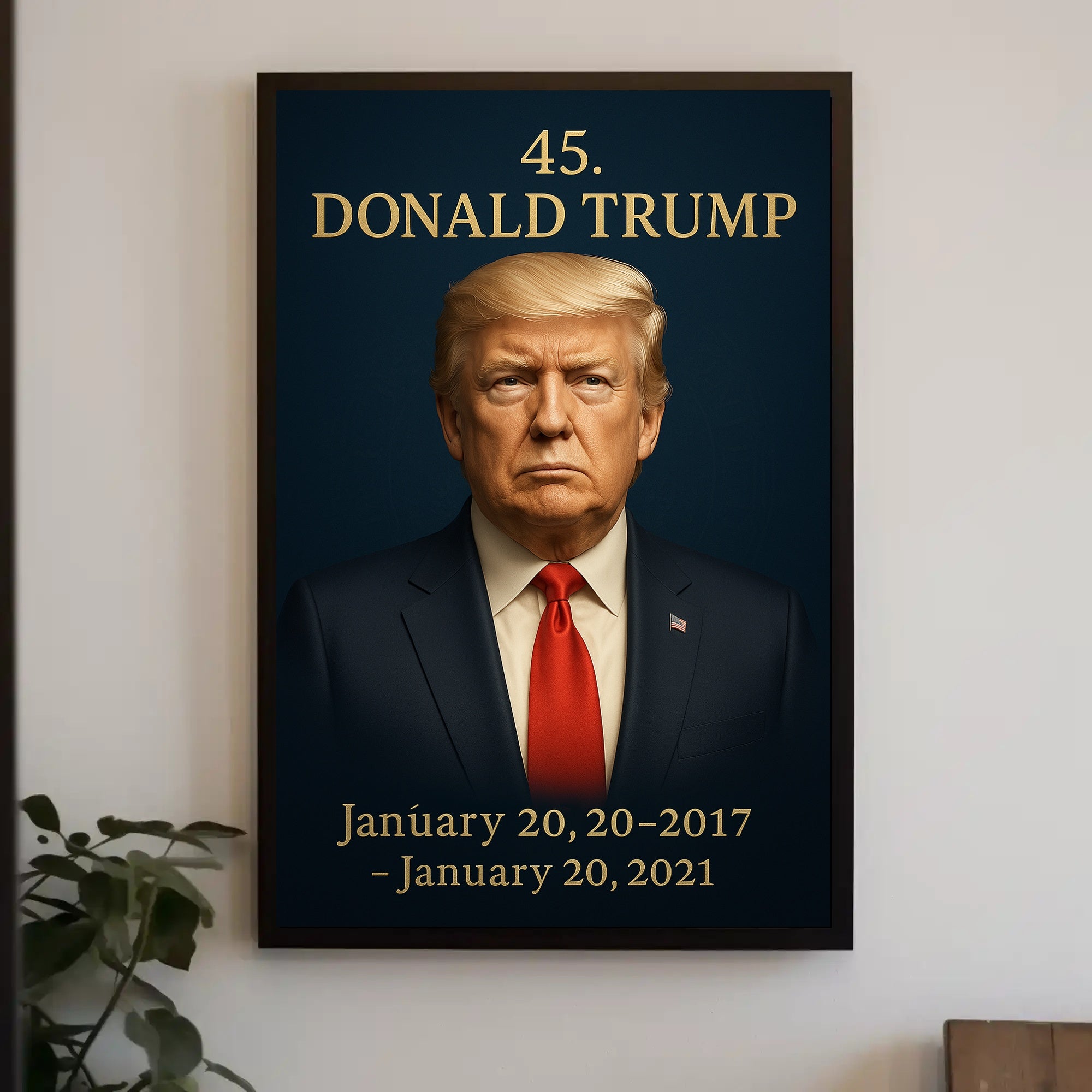 Donald Trump Presidential Era Photorealistic Political or Propaganda Poster PosterGoat