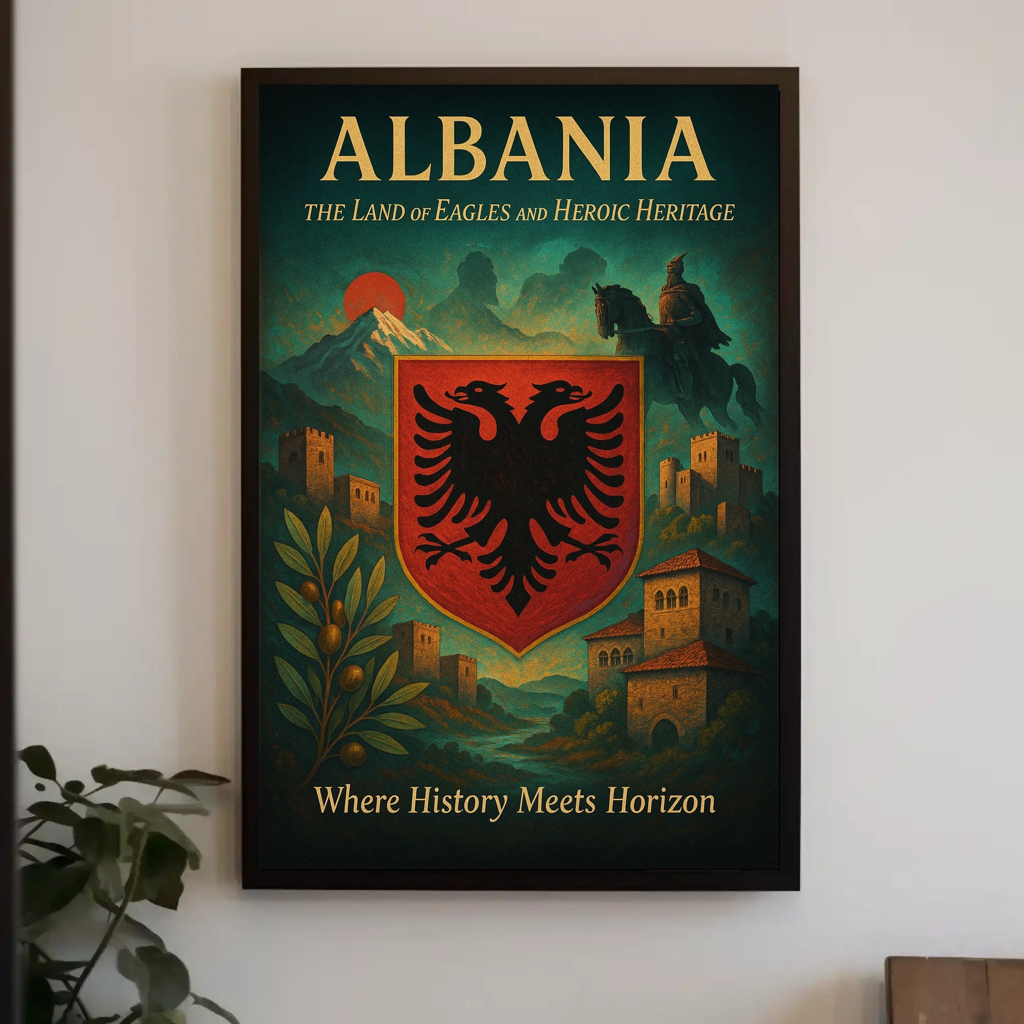 Albania's Legend: The Land of Eagles Heritage Poster
