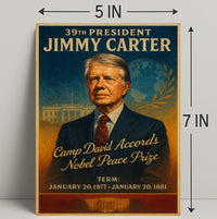 Jimmy Carter Legacy Vintage Presidential Poster