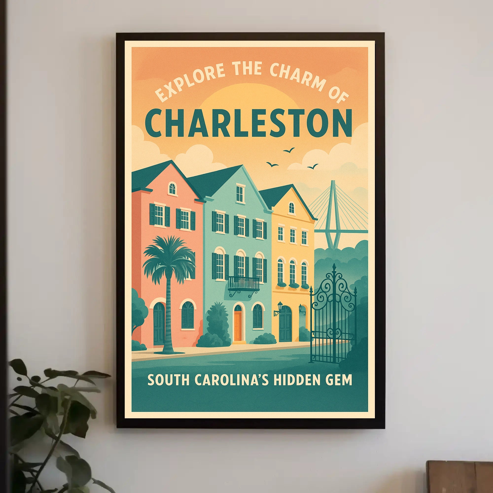 Explore The Charm Of Charleston Poster