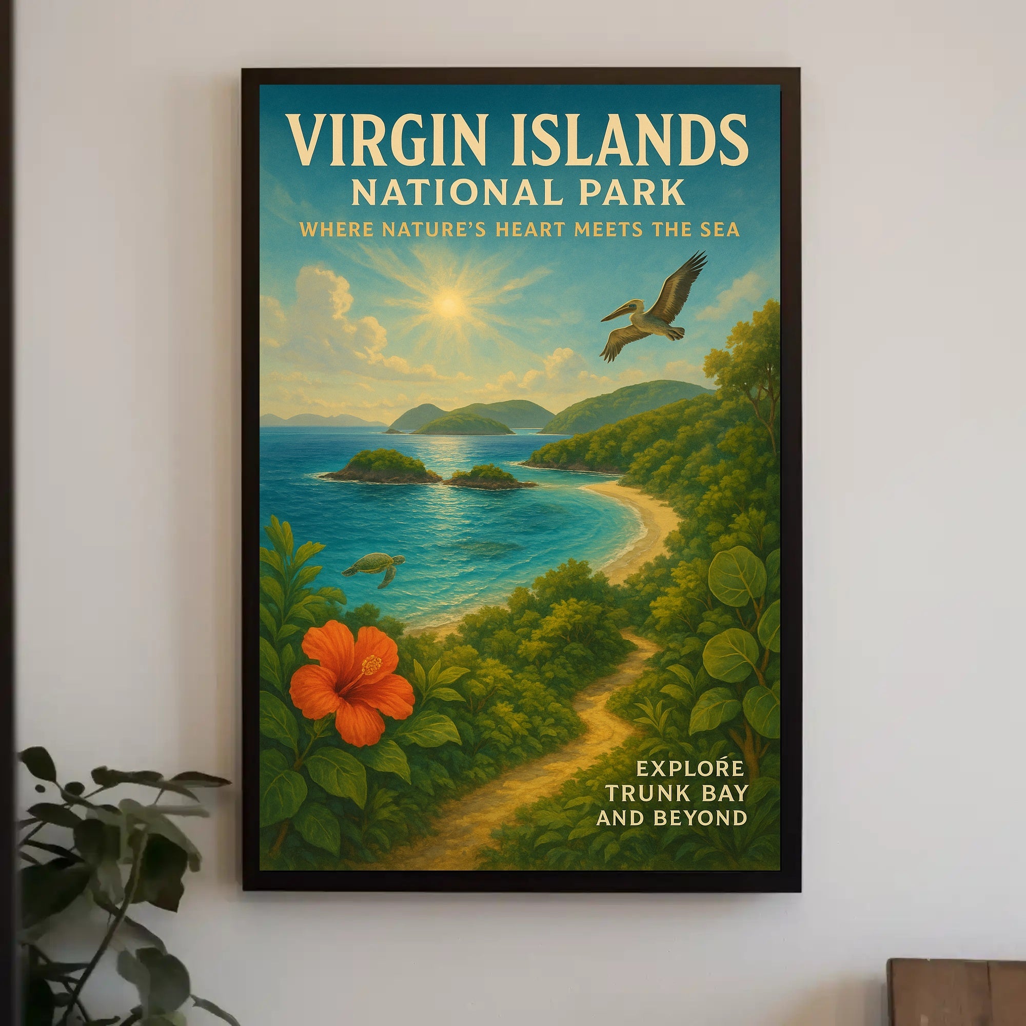 Virgin Islands National Park Adventure Poster