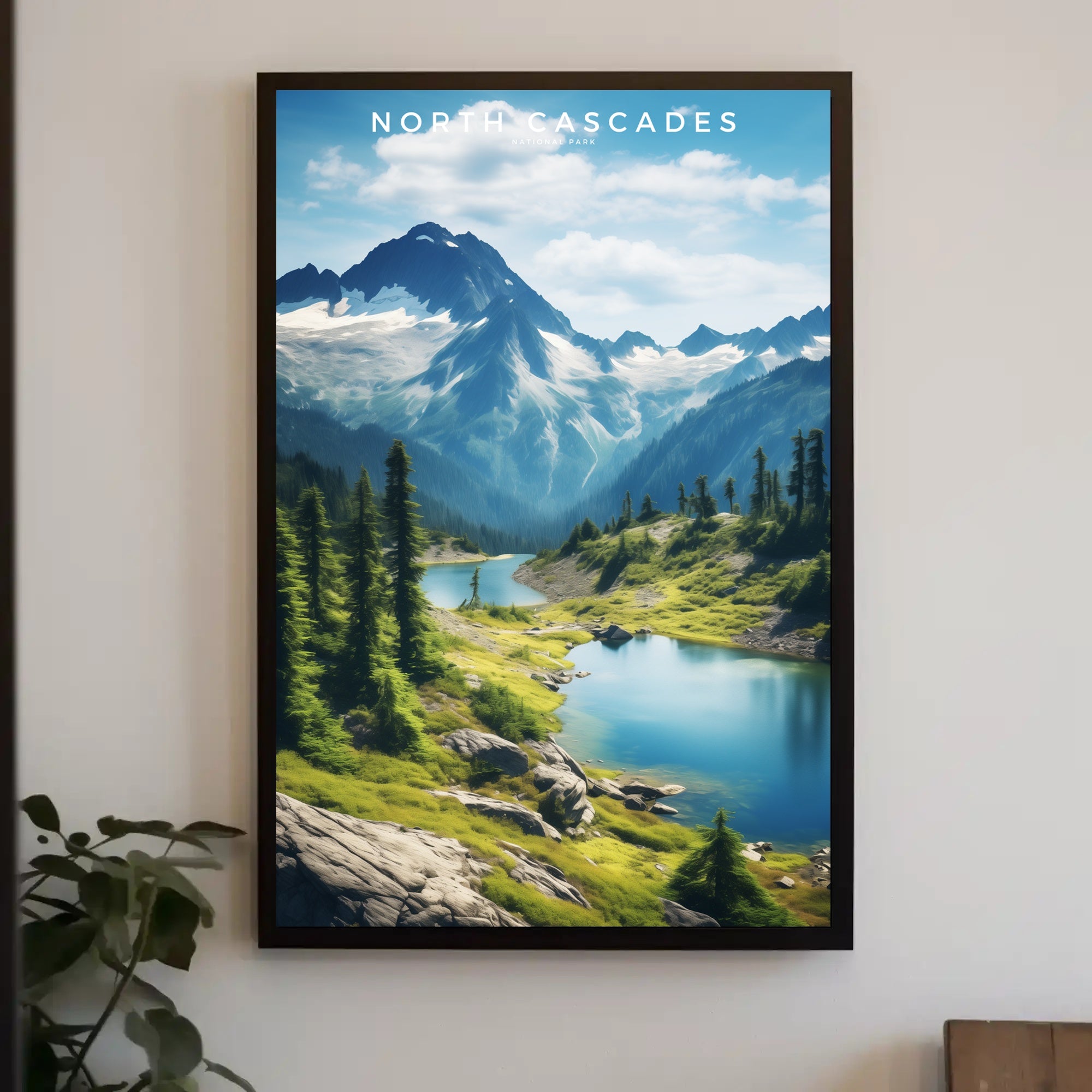 North Cascades Majestic Travel Poster Print