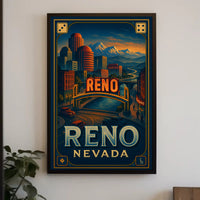 Discover Reno, Nevada Poster