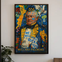 Millard Fillmore Abstract Artistic Poster