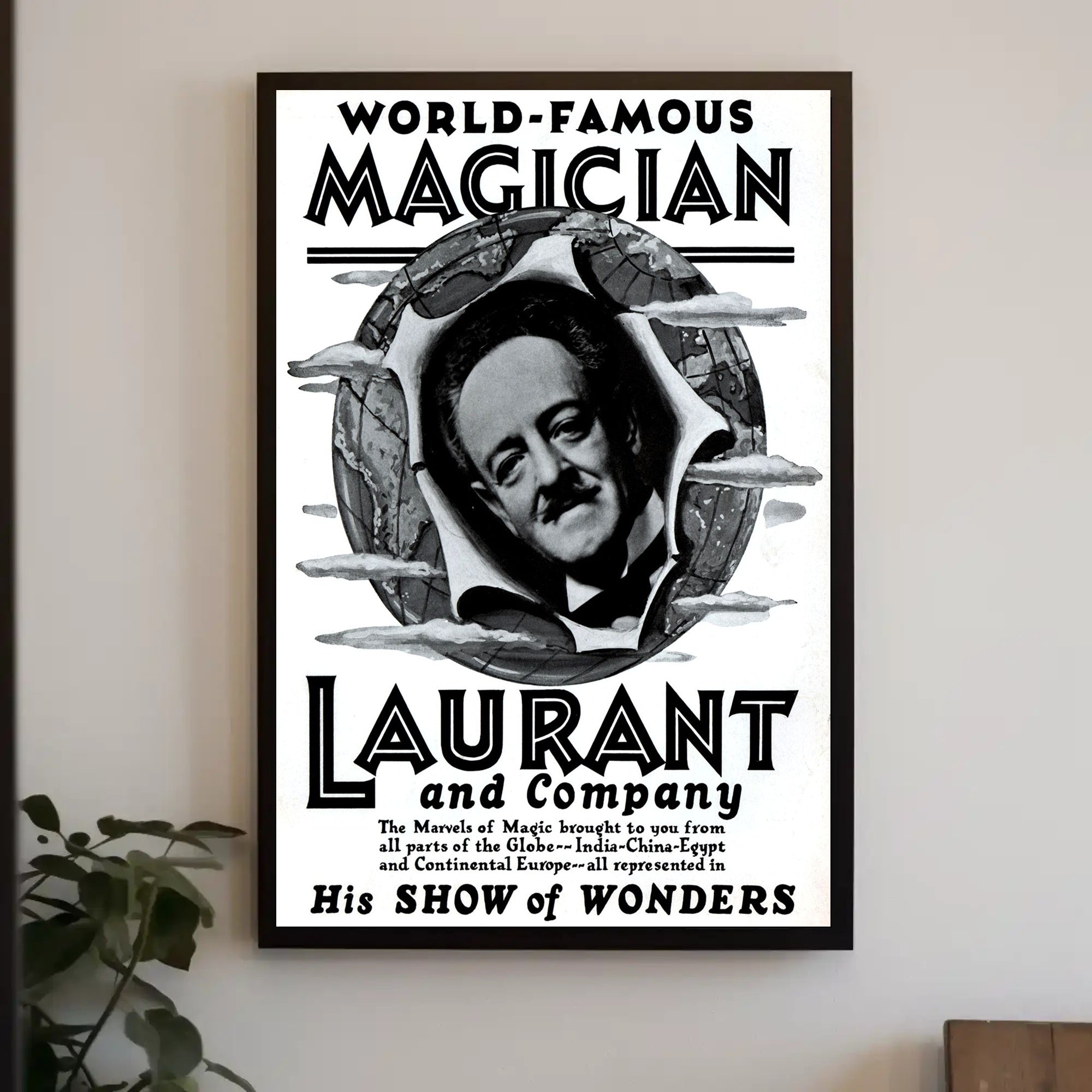 Laurant's Mystical World Tour Vintage Poster - Cultural or Heritage Poster