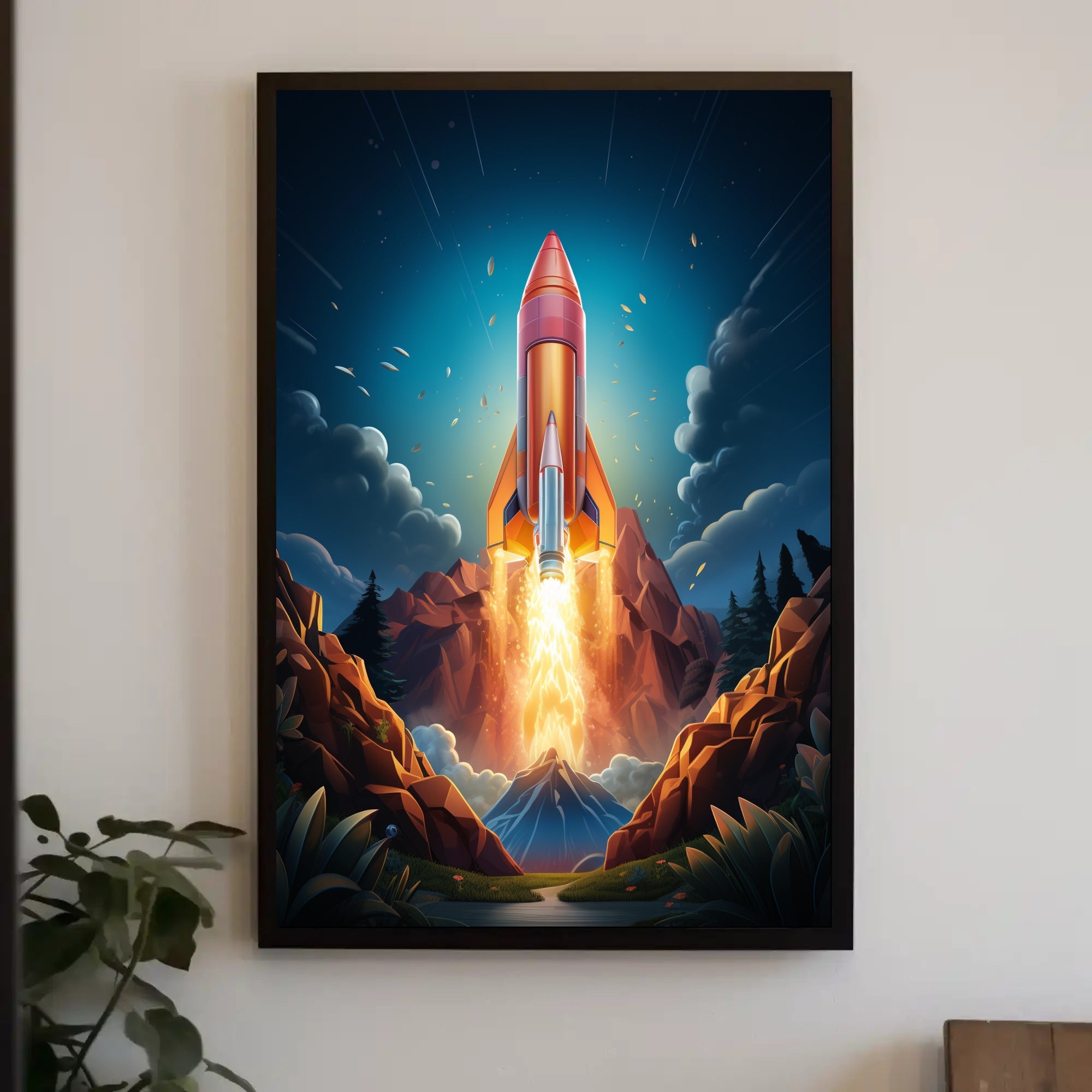 Rocket Launch Adventure Poster