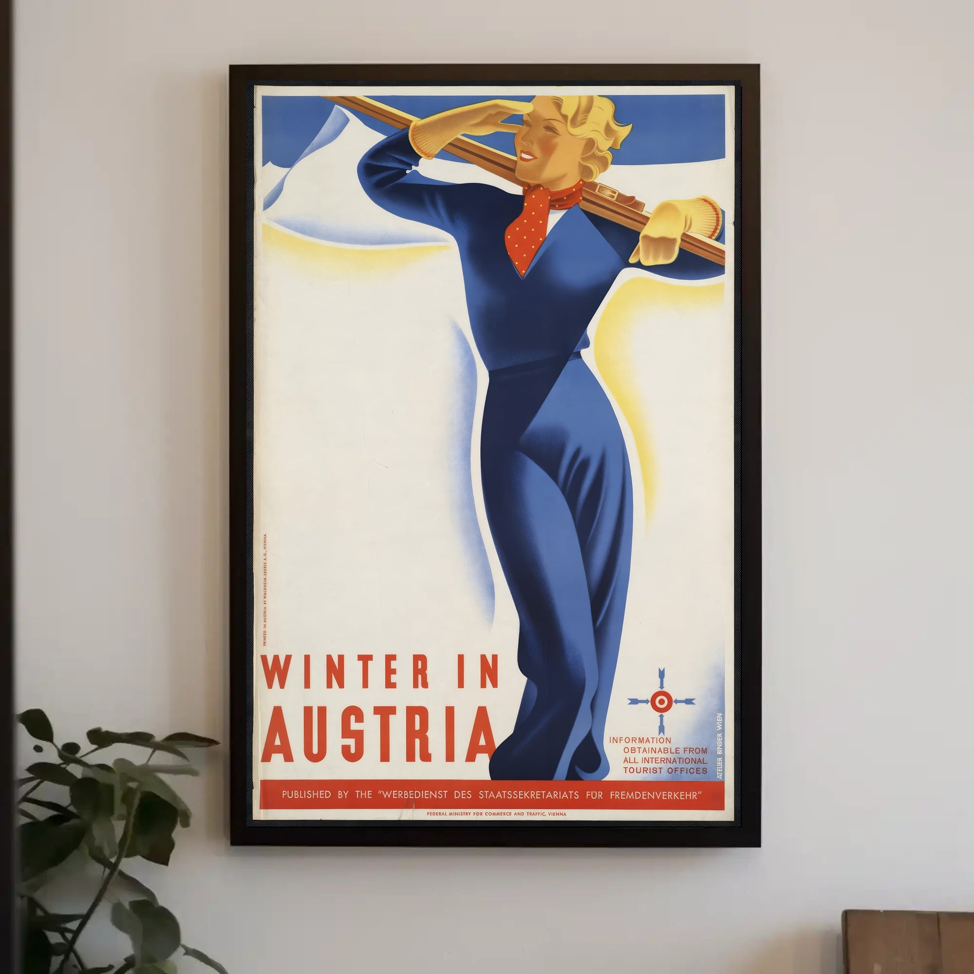 Winter in Austria Travel Poster PosterGoat